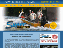 Tablet Screenshot of powerdrifterboats.com